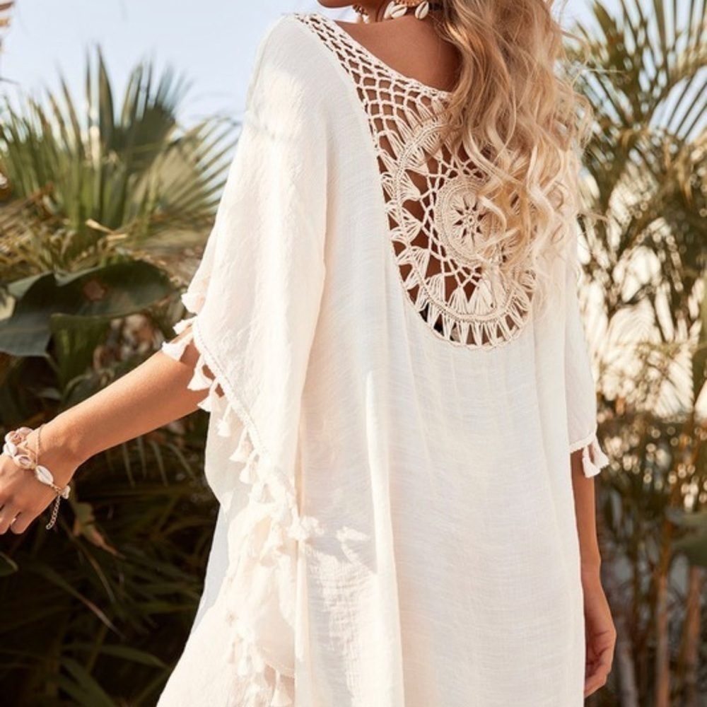 White… White Beach Cover-Up - Picture 5 of 7